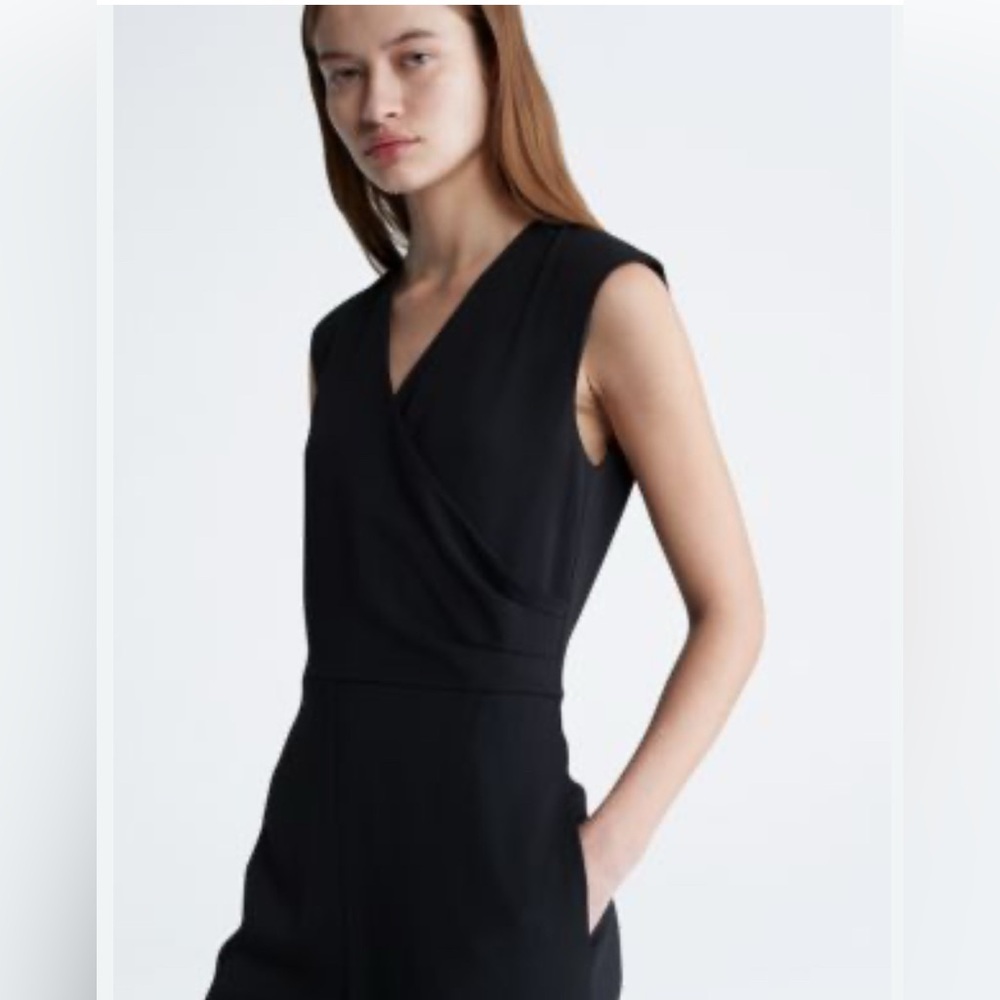 Calvin Klein Black Sleeveless Jumpsuit